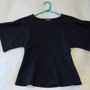 Black fitted blouse